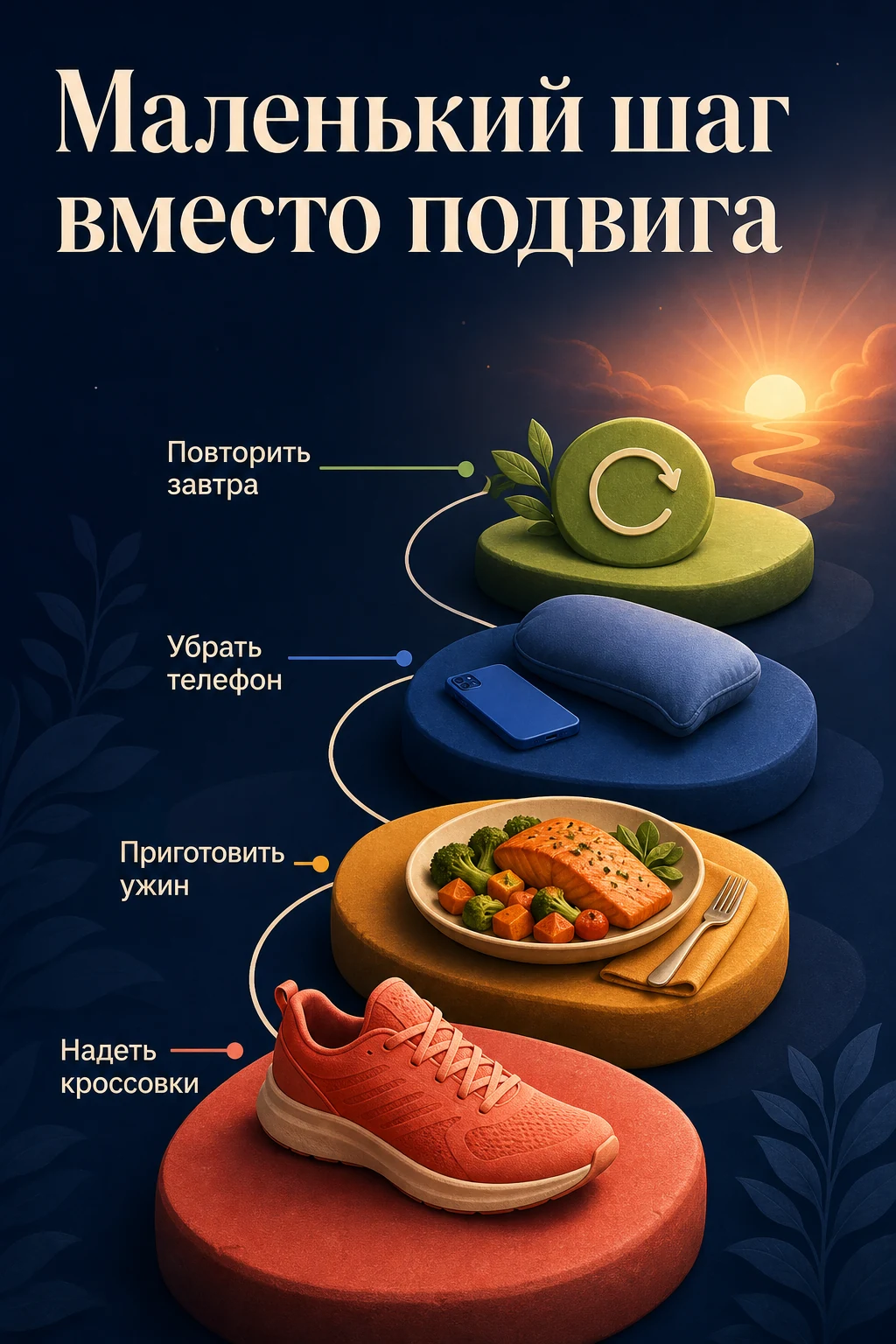 Почему маленький шаг надёжнее большой фитнес-цели