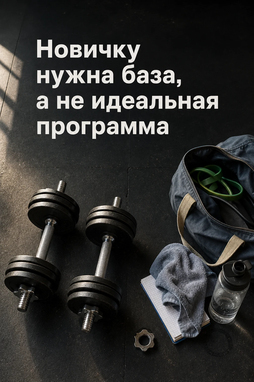 Новичку не нужна идеальная программа тренировок