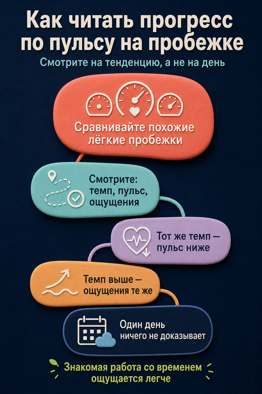 Пульс на пробежке: как увидеть прогресс без охоты за идеальной цифрой